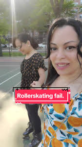 Rollerskate fail with my sister and i. i held her hand to prevent her fall,  she fell anyway lol.. I with rollerblades and she with skates. #rollerblade  #rollerskates #rollerblading #fail #fall ...