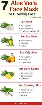 7 Aloe Vera Face Mask That Would Not Only Help You Get Rid Of Acne Dark Spots Oily Skin Suntan An Aloe Vera For Face Glowing Face Oil For Dry Skin