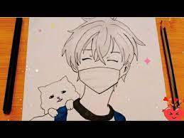 Anime drawing easy at getdrawings com free for personal. Drawing Boy How To Draw A Boy With Mask Easy Cute Drawings Butterfly Drawing Sketches Youtube In 2021 Cute Drawings Drawings Art Drawings Sketches Simple