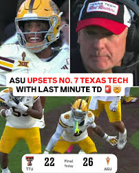 ASU FANS STORM THE FIELD AFTER GIVING TEXAS TECH THEIR FIRST LOSS OF THE  YEAR 👀😳