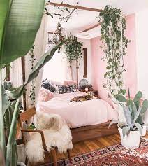 Blush Pink Jungalow Bedroom With Boho Style Home Decor Boho Boho Decor Boho Chic Boho Bedroom Boho Chic De Jungalow Bedroom Bedroom Green Bedroom Design