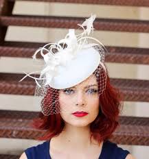 Women's Tea Party Beanie Derby Hats For Women 2025 The Ellie Ivory  Fascinator Women's Tea