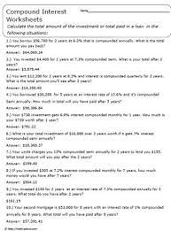3 enter number of times interest is compounded: Practice Applying Compound Interest Formulas With These Word Problems Word Problems Simple Interest Math Word Problem Worksheets
