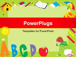 Abstract Frame With Kid Illustration Powerpoint Template Background Of Children School Powerpoint Templates Free Powerpoint Presentations Powerpoint Templates