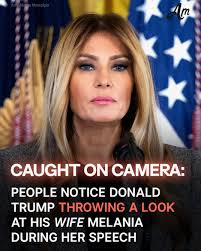 Viral video of Melania Trump and Donald Trump's interaction during a recent  White House event. 😮⬇️