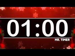 I don't know if timer1 can deal with a period as long as 1 minute but you would certainly need to mess with. 1 Minute Timer With Christmas Music Countdown Timer For Kids Youtube