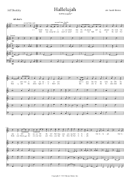 Hallelujah Satb Acapella Jeff Buckley Musique Violon Cinema