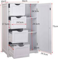 Some things are best done backwards. Bathroom Cabinet Corner Cabinet Made Of Wood 56 X 30 X 81 Cm White Woltu Eu