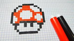 Como Dibujar El Hongo De Mario Bros Pixel Art Pixel Pixelart Fortnite Hama Hamabeads 8bits Fortnitebattleroyale Mine Pixel Art Youtube Art Mario Bros