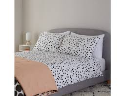 Black And White Duvet Sets Uk Penny Printed Black And White Spot Cotton Double Duvet Cover Set Duvet Cover Sets King Duvet Cover Sets Double Duvet Covers