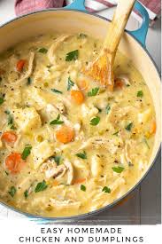 Easy Homemade Chicken And Dumplings Recipe Just Like Granny Used To Make Lear Homemade Chicken And Dumplings Crockpot Chicken And Dumplings Dumplings For Soup