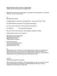 Maybe you would like to learn more about one of these? Skrip Pengacara Majlis Docx