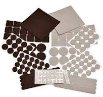 165 Piece Two Colors - Variety Size Furniture Felt Pads. Self Adhesive Pads  with Transparent Noise Reduction Bumpers. Floor Protectors for Hardwood &  ...