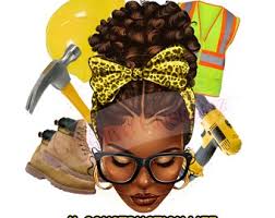Construction Life Messy Bun PNG Digital File