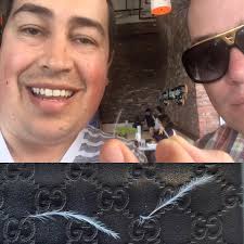 False prophet Joshua Mills must carry a baggie of feathers in his pocket  for special occasions.