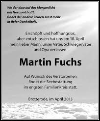 Check spelling or type a new query. Traueranzeigen Von Martin Fuchs Franken Gedenkt De