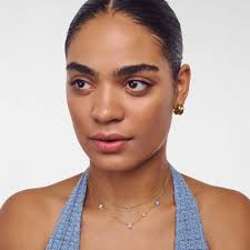 Gold Vermeil Kendra Scott Carole Necklace Kendra Scott Carole Long Pendant  Necklace, Elegant Crystal Grey