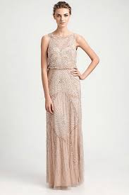 Beaded Blouson Gown By Aidan Mattox Bridesmaid Dresses Long Champagne Beaded Bridesmaid Dress Glam Wedding Dress