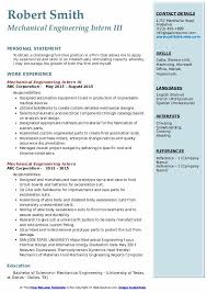 Maybe you would like to learn more about one of these? Mechanical Engineering Intern Resume Samples Qwikresume