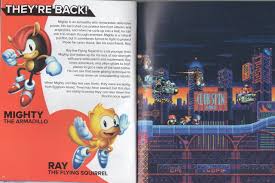 Deze lijst is (mogelijk) incompleet.u wordt uitgenodigd op te klikken om de lijst uit te breiden. Sonic Mania Plus Art Book Scanned