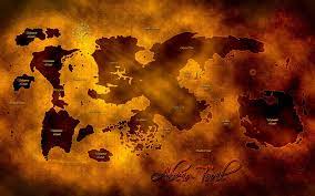 The Map Of The Planet Abeir Toril Wallpaper Wallpaper Greatful Painting