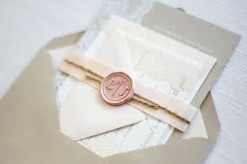 Wax Seal Inside Envelope Wedding Invitations Diy Kraft Paper Wedding Lace Wedding Invitations