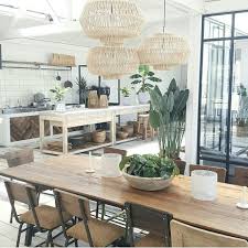This Is Exactly What I Want My New Kitchen And Dinnertable To Look Like A Mix Of Vintage Natural Modern Beach House