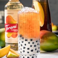 Here's a mango fruit tea recipe for all you mango lovers! Mango Bubble Milk Tea Recipe Torani