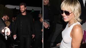 Miley Cyrus And Liam Hemsworth Narrowly Avoid Awkward Run In At Oscars Party Metro News miley cyrus and liam hemsworth narrowly
