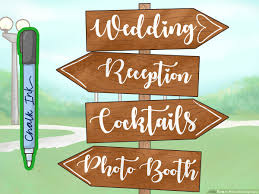 How to design diy wedding invitations. 4 Ways To Make Wedding Signs Wikihow