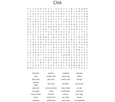 Cna Word Search Wordmint