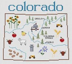 Sue hillis counted cross stitch patterns. Sue Hillis Colorado Map Cross Stitch Pattern Cross Stitch Map Cross Stitch Cross Stitch Patterns