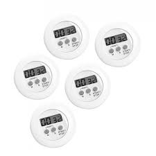 Add a sophisticated touch with turkish marble, create a country vibe with a natural wood top, or keep it sleek with our. Set Of 5 Digital Kitchen Timers Alarm Clocks White Wood Tools Deco
