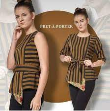 Model baju batik kombinasi polos untuk wanita. 360 Ide Lurik Batik Pakaian Model Pakaian