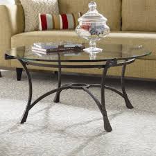 Clear table top dining coffee table protector tempered glass multi size shape uk. Hammary Sutton Contemporary Metal Round Cocktail Table With Glass Top Stoney Creek Furniture Cocktail Coffee Tables