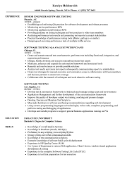 Software Testing Resume Samples Velvet Jobs