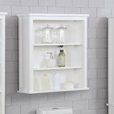 White wall mounted 3 shelves bathroom storage cabinet cupboard shampoo soap rack. Hanging Wall Storage Cabinet Wayfair