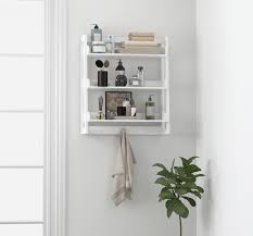 The mdesign wall mount towel rack, for instance, is designed intelligently and thoughtfully because the manufacturer understands your bathroom should not be cluttered, especially with bath towel racks just a click of a button away. Bathroom Shelf Organizer With Towel Hooks Country Apartment Decor Modern Farmhouse Gray Bathroom Wall Decor Storage Storage Organization Home Living Delage Com Br