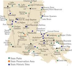 Map Of Louisiana State Parks Historic Sites And Preservation Area Louisiana Vacation Louisiana Travel Louisiana History