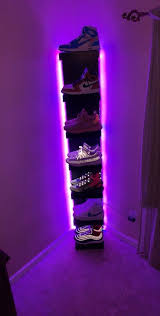 Add a futuristic and funky touch to your room with these led lights. Led Strip Lights With Remote Cosmic Drip Add A Futuristic And Funky Touch To Your Room With These Led Lights Line Yo Sneakerhead Room Neon Bedroom Neon Room