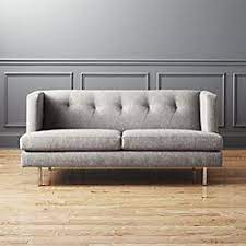 Avec Grey Apartment Sofa With Brass Legs Reviews Sofa Furniture
