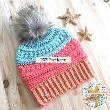 The Sea Star Sunrise Beanie Pdf Pattern 6 Sizes Included Etsy Crochet Patterns Crochet Hat Pattern Beanie Pattern