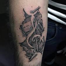 Music is more than the notes and song lyrics, music has meaning and gives life purpose for many of us. 83 Treble Clef Tattoo Ideas 2021 Inspiration Guide