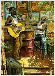 Blue Garage Mark Serge S Blue Treasure Chest Musical Art Art Music Jazz Music Art