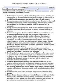 A power of attorney is a legal document that gives a person or business the power to make important decisions on another's behalf. Free General Power Of Attorney Virginia Form Adobe Pdf