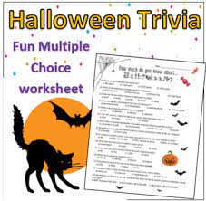 Buzzfeed staff if americans do anything right it's halloween wow. Fun Halloween Worksheet Multiple Choice Trivia English By Brave Education