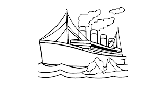 It watched titanic movie too many times so it imagines it is on the titanic ship. Online Titanic Coloring Pages For Kids Colouring Book