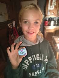 Grandson found a painted rock at Asbury Woods
