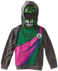 Volcom Zombie Hoodie Zips All The Way Up Hoodies Full Zip Hoodie Volcom