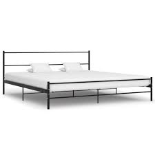 bedframe metaal zwart 200x200 cm bed frame bed bed furniture